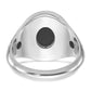 IB Goodman Mens Oval Onyx Complete Ring - WBC