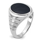 IB Goodman Mens Oval Onyx Complete Ring - WBC