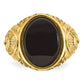 IB Goodman Mens Oval Onyx and 1/10 carat Diamond Complete Ring - WBC