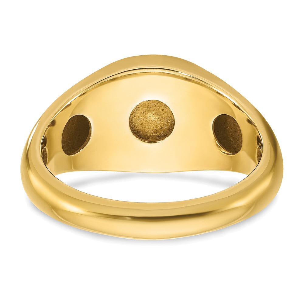 IB Goodman Mens Cushion Ruby Doublet Stone Complete Ring - WBC