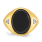 IB Goodman Mens Oval Onyx and 1/15 carat Diamond Complete Ring - WBC