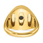 IB Goodman Mens Oval Onyx and 1/15 carat Diamond Complete Ring - WBC