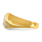 IB Goodman Two-Tone Mens Satin Diamond Complete Ring - WBC