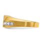 IBGoodman Men's Polished and Satin 1 Carat AA Quality Diamond Ring - WBC