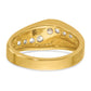 IBGoodman Men's Polished and Satin 1 Carat AA Quality Diamond Ring - WBC