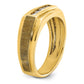 IBGoodman Men's Polished and Satin 5-Stone 1/4 Carat AA Quality Diamond Ring - WBC