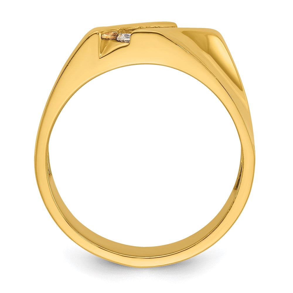 IBGoodman Men's Polished 4-Stone 1/3 Carat AA Quality Diamond Ring - WBC