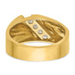IBGoodman Men's Polished 4-Stone 1/3 Carat AA Quality Diamond Ring - WBC