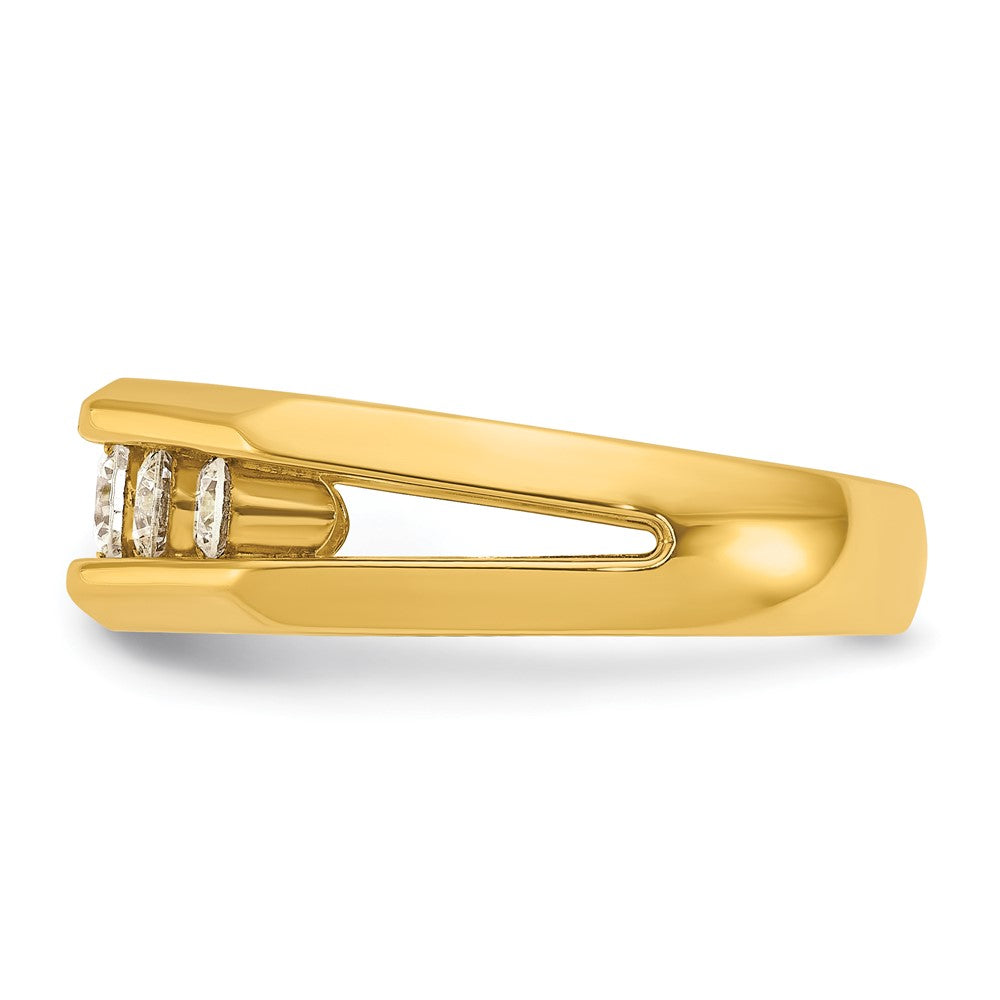 IB Goodman Mens Polished Channel-set 5-Stone 3/4 Carat AA Quality Diamond Ring - WBC