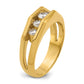 IB Goodman Mens Polished Channel-set 5-Stone 3/4 Carat AA Quality Diamond Ring - WBC