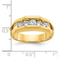 IB Goodman Mens Polished Channel-set 5-Stone 3/4 Carat AA Quality Diamond Ring - WBC