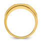 IB Goodman Mens Polished and Satin 1/6 carat Diamond Complete Ring - WBC
