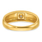 IB Goodman Mens Polished and Satin 1/6 carat Diamond Complete Ring - WBC