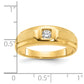 IB Goodman Mens Polished and Satin 1/6 carat Diamond Complete Ring - WBC