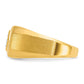 IB Goodman Mens Polished and Satin 1/6 carat Diamond Complete Ring - WBC
