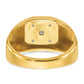 IB Goodman Mens Polished and Satin 1/6 carat Diamond Complete Ring - WBC