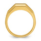 IB Goodman Mens Polished Channel-set 5-Stone 1/2 Carat AA Quality Diamond Ring - WBC