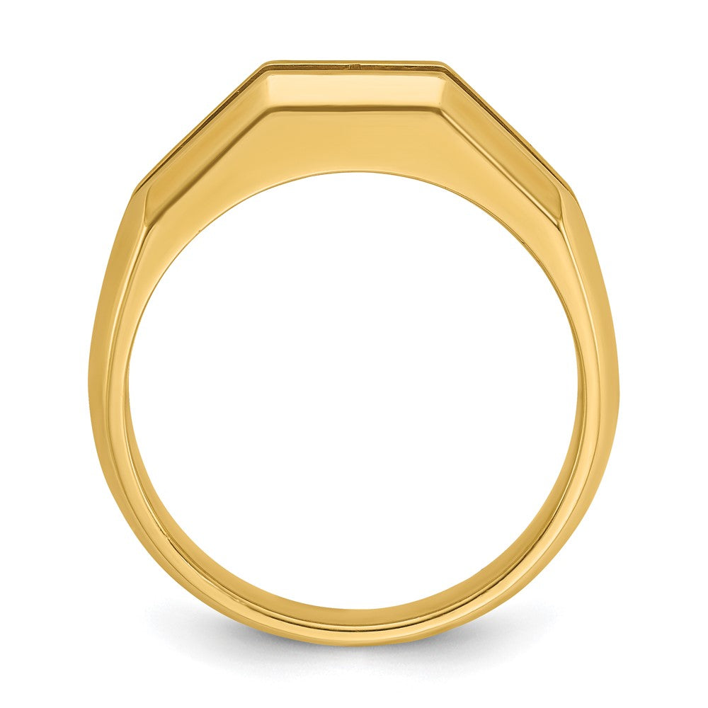 IB Goodman Mens Polished Channel-set 5-Stone 1/2 Carat AA Quality Diamond Ring - WBC