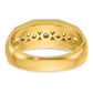 IB Goodman Mens Polished Channel-set 5-Stone 1/2 Carat AA Quality Diamond Ring - WBC