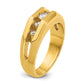 IB Goodman Mens Polished Channel-set 5-Stone 1/2 Carat AA Quality Diamond Ring - WBC