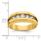 IB Goodman Mens Polished Channel-set 5-Stone 1/2 Carat AA Quality Diamond Ring - WBC
