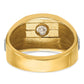 IB Goodman Two-tone Mens Polished and Satin 1/3 carat Diamond Complete Ring - WBC