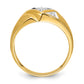 IB Goodman with Rhodium Mens Satin 1/5 carat Diamond Complete Ring - WBC