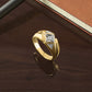 IB Goodman with Rhodium Mens Satin 1/5 carat Diamond Complete Ring - WBC