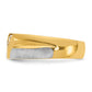 IBGoodman Two-tone Men's Polished Satin and Grooved 3-Stone 1/4 Carat AA Quality Diamond Ring - WBC