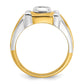 IB Goodman Two-tone Mens 1/2 carat Diamond Complete Ring - WBC