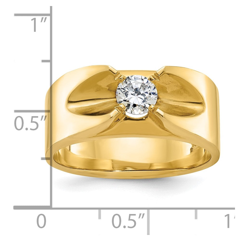 IB Goodman Mens 1/2 carat Diamond Complete Ring - WBC