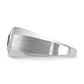 IB Goodman Mens Square Lab Created Sapphire and 1/20 carat Diamond Satin Complete Ring - WBC