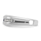 IB Goodman Mens Polished Square Lab Created Sapphire and 1/5 Carat AA Quality Diamond Ring - WBC