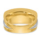 IBGoodman Two-tone Men's Polished and Grooved 7-Stone 3/4 Carat AA Quality Diamond Ring - WBC