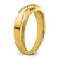 IBGoodman with Rhodium Men's Polished and Satin X 1/10 Carat AA Quality Diamond Ring - WBC