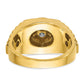 IBGoodman Men's Polished Satin and Textured 1/2 Carat AA Quality Diamond Ring - WBC