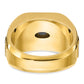 IB Goodman Two-tone Mens Polished and Satin 1 carat Diamond Complete Ring - WBC