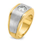 IB Goodman Two-tone Mens Polished and Satin 1 carat Diamond Complete Ring - WBC
