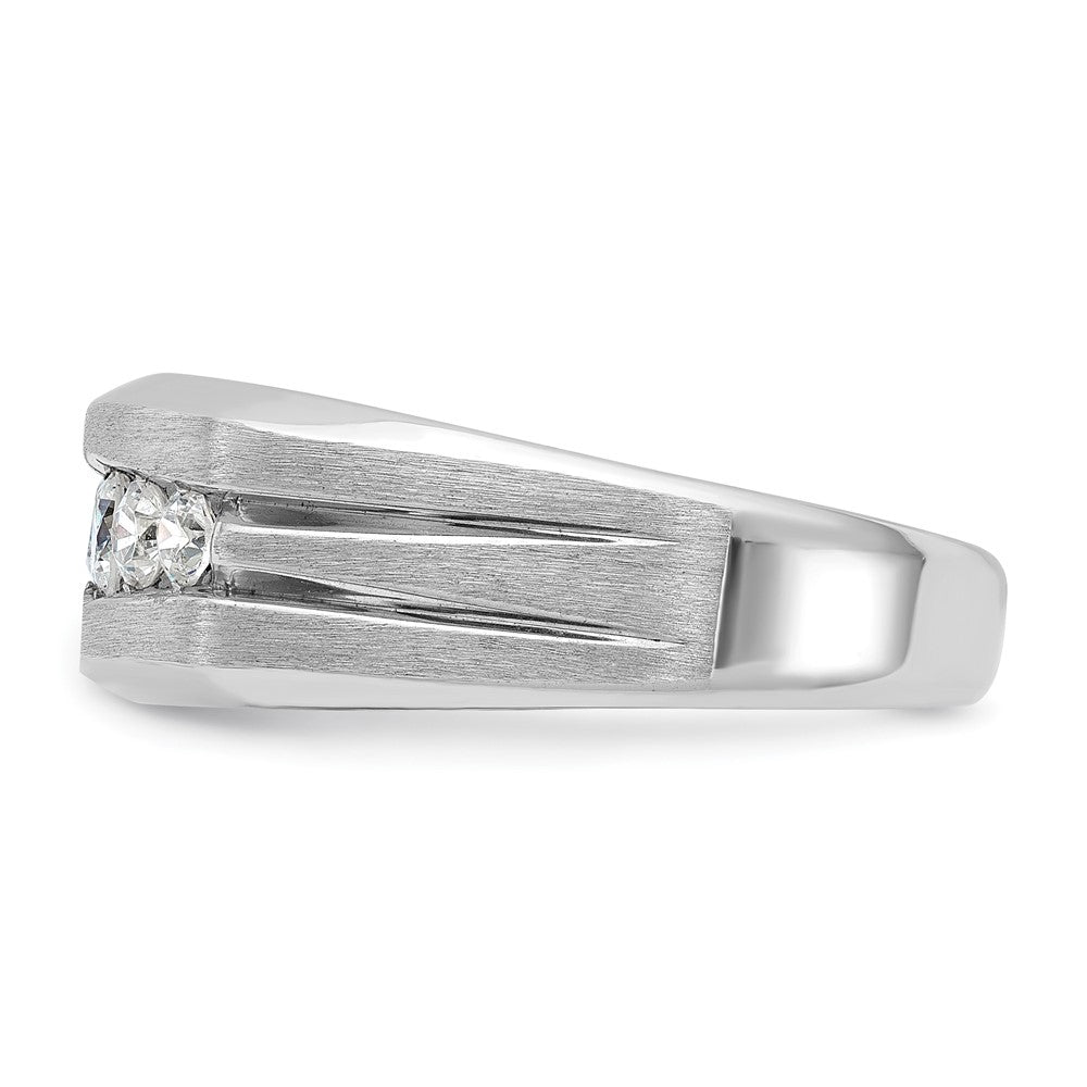 IBGoodman Men's Polished and Brushed 5-Stone 1/2 Carat AA Quality Diamond Ring - WBC