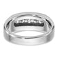 IBGoodman Men's Polished and Brushed 5-Stone 1/2 Carat AA Quality Diamond Ring - WBC
