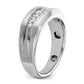 IBGoodman Men's Polished and Brushed 5-Stone 1/2 Carat AA Quality Diamond Ring - WBC
