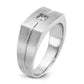 IB Goodman Mens Polished and Satin 1/4 carat Diamond Complete Ring - WBC