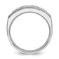 IB Goodman Mens Polished and Satin 1 carat Diamond Complete Ring - WBC
