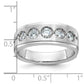 IB Goodman Mens Polished and Satin 1 carat Diamond Complete Ring - WBC