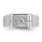 IB Goodman Mens Polished and Satin 1/5 carat Diamond Complete Ring - WBC