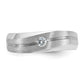 IB Goodman Mens Polished and Satin 1/10 carat Diamond Complete Ring - WBC