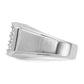 IB Goodman Mens Polished and Satin 1.5 Carat AA Quality Diamond Cluster Ring - WBC