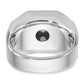 IB Goodman Mens Polished and Satin 1.5 Carat AA Quality Diamond Cluster Ring - WBC
