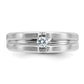 IB Goodman Mens Polished and Satin 1/6 carat Diamond Complete Ring - WBC