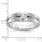 IB Goodman Mens Polished and Satin 1/6 carat Diamond Complete Ring - WBC